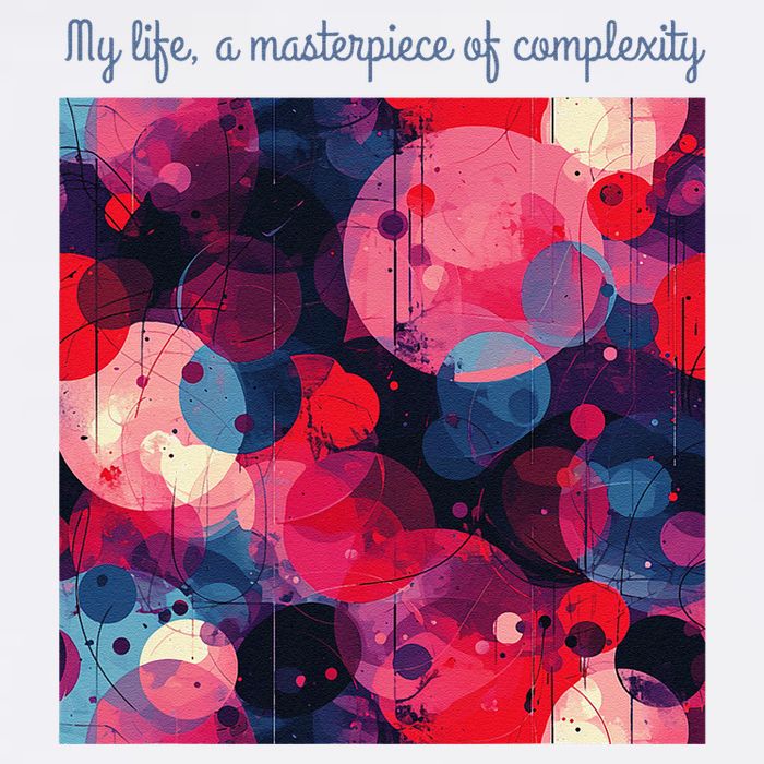 My Life A Masterpiece Of Complexity Inspirational Quote Full-Length Apron With Pockets