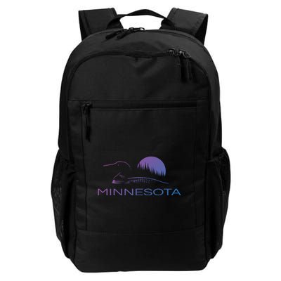 Minnesota Loon And Trees In Moonlight Gift Daily Commute Backpack