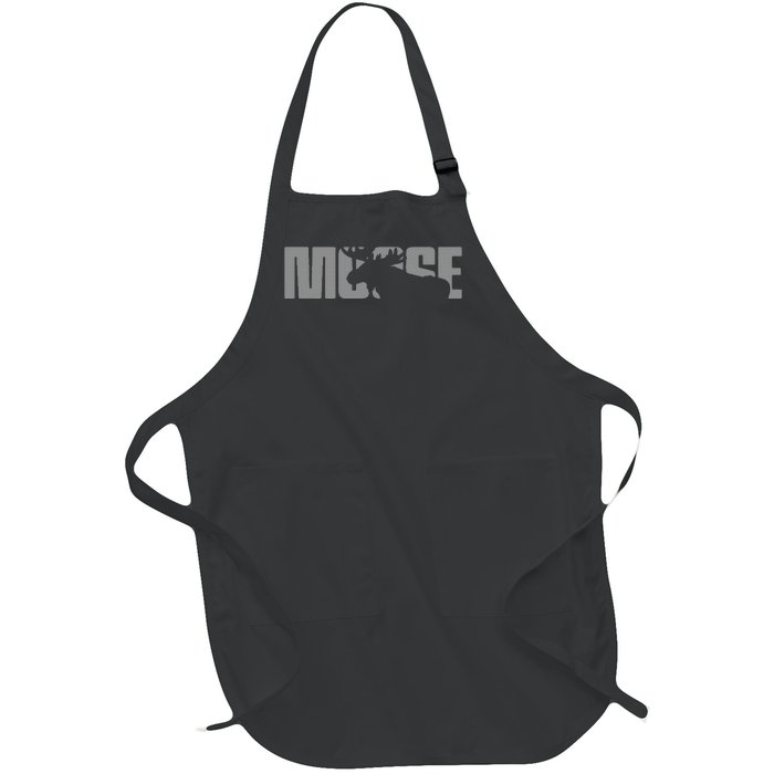 Moose Lover Apparel Moose Full-Length Apron With Pockets