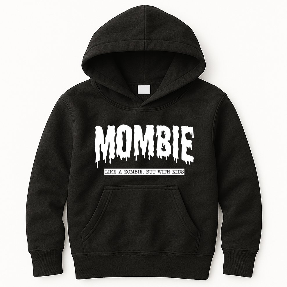 Mombie Like A Zombie But With Kids Funny Halloween Mom Kids Hoodie