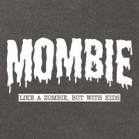 Mombie Like A Zombie But With Kids Funny Halloween Mom Cotton Canvas Backpack