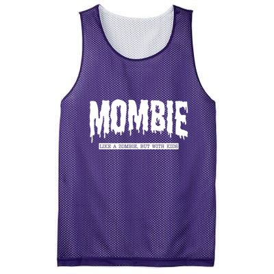 Mombie Like A Zombie But With Kids Funny Halloween Mom Mesh Reversible Basketball Jersey Tank