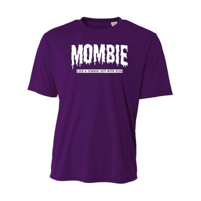 Mombie Like A Zombie But With Kids Funny Halloween Mom Youth Performance Sprint T-Shirt