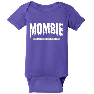 Mombie Like A Zombie But With Kids Funny Halloween Mom Baby Bodysuit