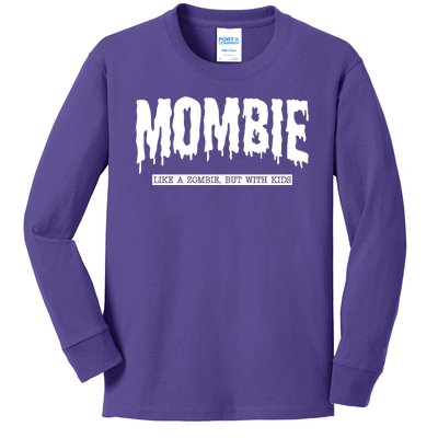 Mombie Like A Zombie But With Kids Funny Halloween Mom Kids Long Sleeve Shirt