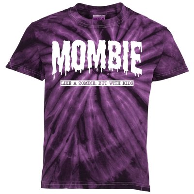 Mombie Like A Zombie But With Kids Funny Halloween Mom Kids Tie-Dye T-Shirt