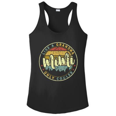 Mimi Like A Grandma Only Cooler Cute Mothers Day Ladies PosiCharge Competitor Racerback Tank