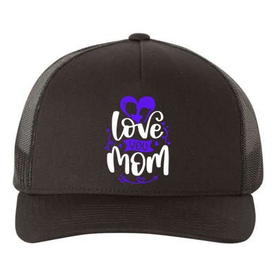 Mama Love A Perfect Match For You And Mom Yupoong Adult 5-Panel Trucker Hat