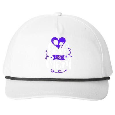 Mama Love A Perfect Match For You And Mom Snapback Five-Panel Rope Hat