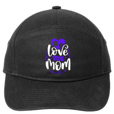 Mama Love A Perfect Match For You And Mom 7-Panel Snapback Hat