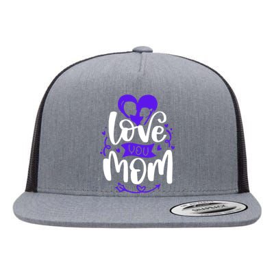 Mama Love A Perfect Match For You And Mom Flat Bill Trucker Hat