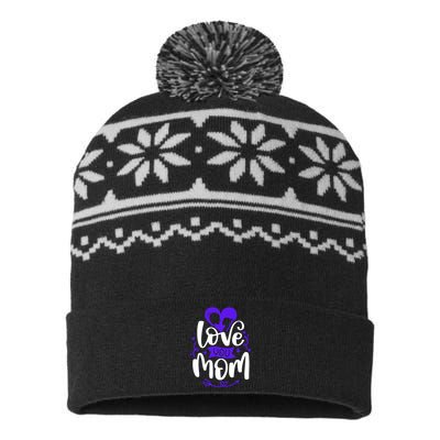 Mama Love A Perfect Match For You And Mom USA-Made Snowflake Beanie