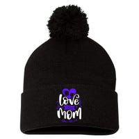 Mama Love A Perfect Match For You And Mom Pom Pom 12in Knit Beanie