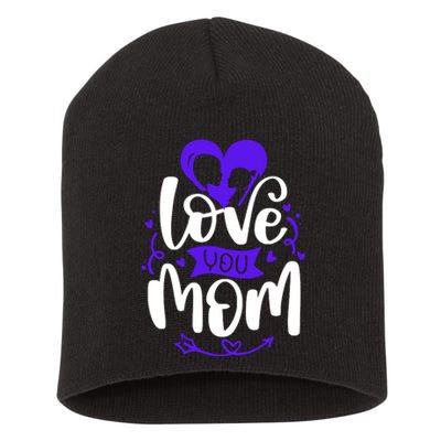 Mama Love A Perfect Match For You And Mom Short Acrylic Beanie