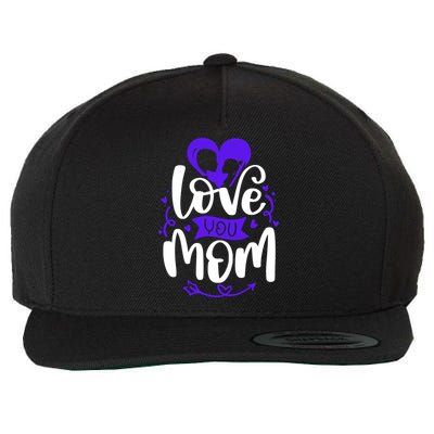 Mama Love A Perfect Match For You And Mom Wool Snapback Cap