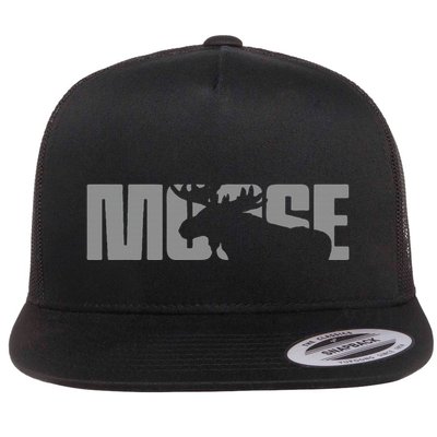Moose Lover Apparel Moose Flat Bill Trucker Hat