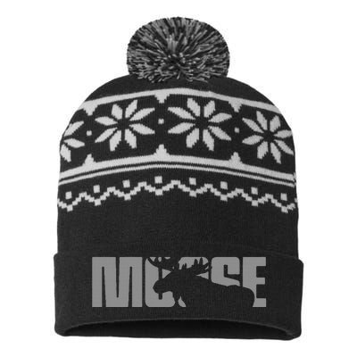 Moose Lover Apparel Moose USA-Made Snowflake Beanie