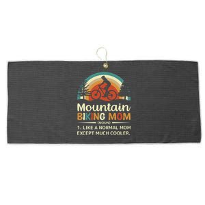 Mom Like A Normal Mom Except Much Cooler Gift Mountain Biking Meaningful Gift Large Microfiber Waffle Golf Towel