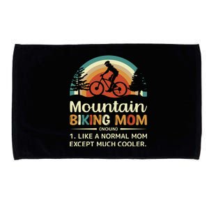 Mom Like A Normal Mom Except Much Cooler Gift Mountain Biking Meaningful Gift Microfiber Hand Towel