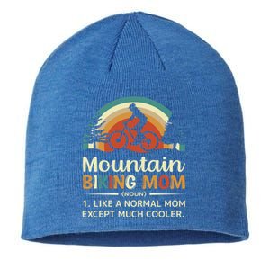 Mom Like A Normal Mom Except Much Cooler Gift Mountain Biking Meaningful Gift Sustainable Beanie