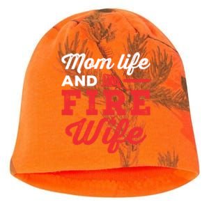 Mom Life And Fire Wife Firefighter Firefighting Spouse Cute Gift Kati - Camo Knit Beanie