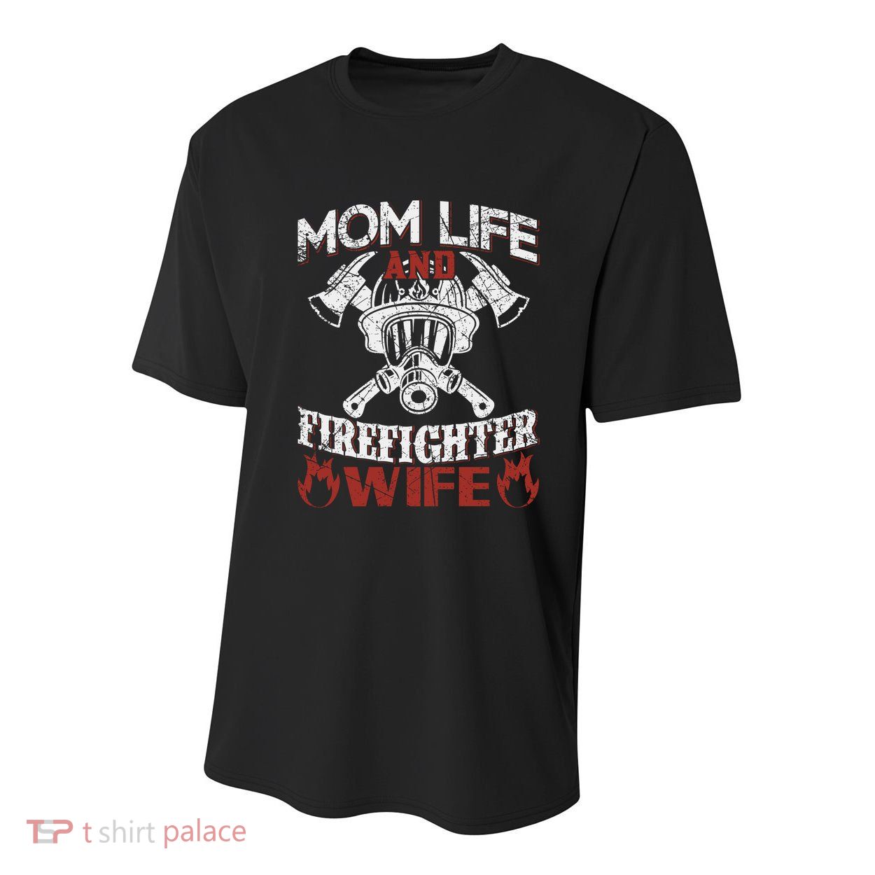 Mom Life And Firefighter Wife Youth Performance Sprint T-Shirt