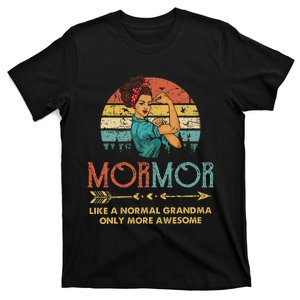 Mormor Like A Normal Grandma Only More Awesome Women Grandma T-Shirt