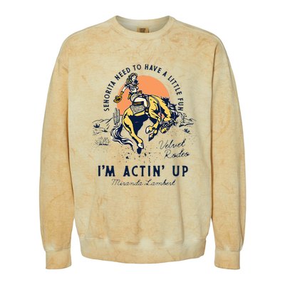 Miranda Lambert Actin Up Colorblast Crewneck Sweatshirt