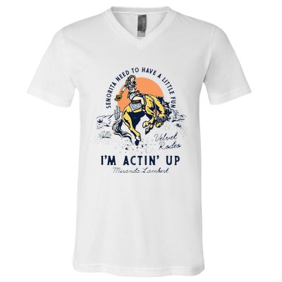 Miranda Lambert Actin Up V-Neck T-Shirt