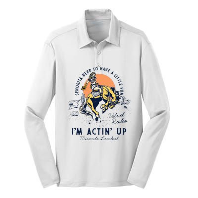 Miranda Lambert Actin Up Silk Touch Performance Long Sleeve Polo