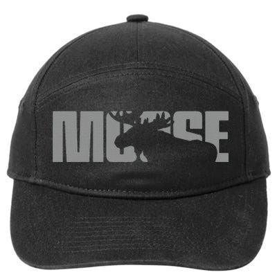 Moose Lover Apparel Moose 7-Panel Snapback Hat