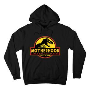 Motherhood Like A Walk In The Park Funny Mother's Tall Hoodie