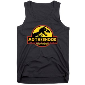 Motherhood Like A Walk In The Park Funny Mother's Tank Top