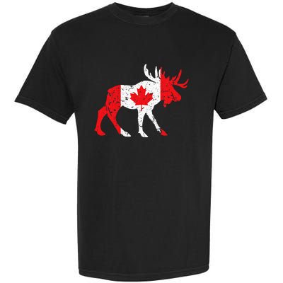 Maple Leaf Animal Canadian Flag Canada Garment-Dyed Heavyweight T-Shirt