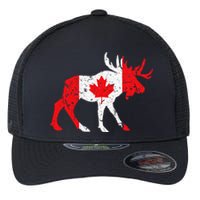 Maple Leaf Animal Canadian Flag Canada Flexfit Unipanel Trucker Cap