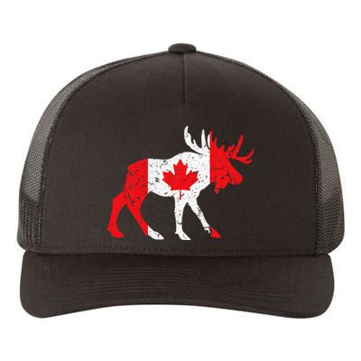 Maple Leaf Animal Canadian Flag Canada Yupoong Adult 5-Panel Trucker Hat