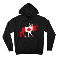 Maple Leaf Animal Canadian Flag Canada Hoodie