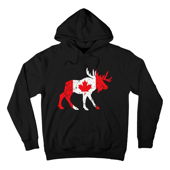 Maple Leaf Animal Canadian Flag Canada Hoodie