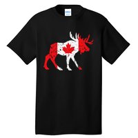 Maple Leaf Animal Canadian Flag Canada Tall T-Shirt