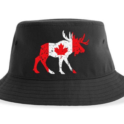 Maple Leaf Animal Canadian Flag Canada Sustainable Bucket Hat