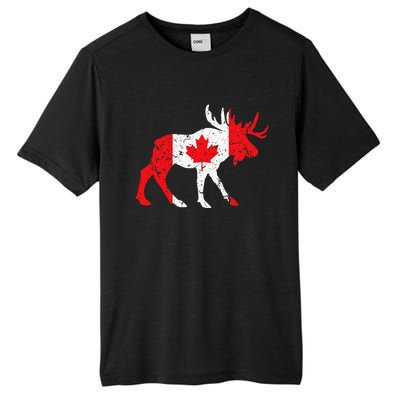 Maple Leaf Animal Canadian Flag Canada Tall Fusion ChromaSoft Performance T-Shirt