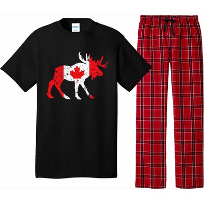 Maple Leaf Animal Canadian Flag Canada Pajama Set