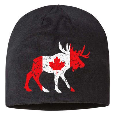 Maple Leaf Animal Canadian Flag Canada Sustainable Beanie