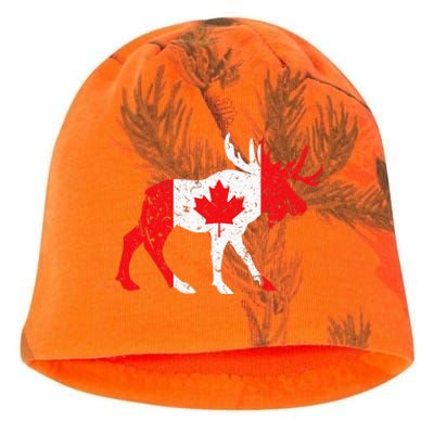 Maple Leaf Animal Canadian Flag Canada Kati - Camo Knit Beanie