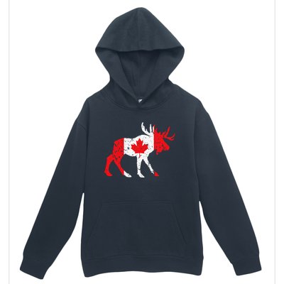 Maple Leaf Animal Canadian Flag Canada Urban Pullover Hoodie