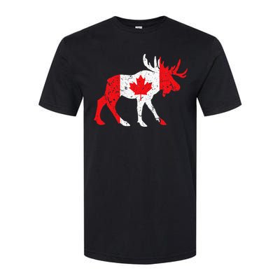 Maple Leaf Animal Canadian Flag Canada Softstyle CVC T-Shirt