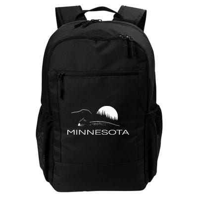 Minnesota Loon And Trees In Moonlight Daily Commute Backpack