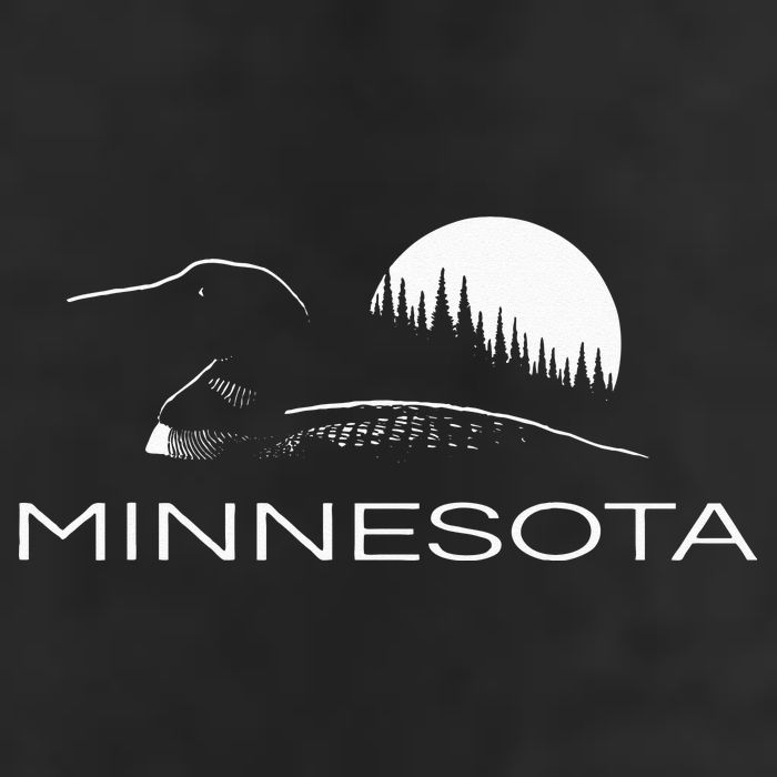 Minnesota Loon And Trees In Moonlight Golf Towel