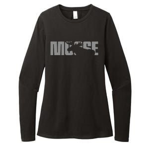 Moose Lover Apparel Moose Womens CVC Long Sleeve Shirt