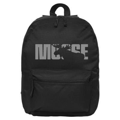 Moose Lover Apparel Moose 16 in Basic Backpack